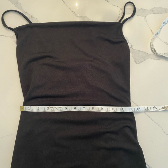 NWT pretty little things black cowled dress side ruched size 4 - Picture 7 of 10